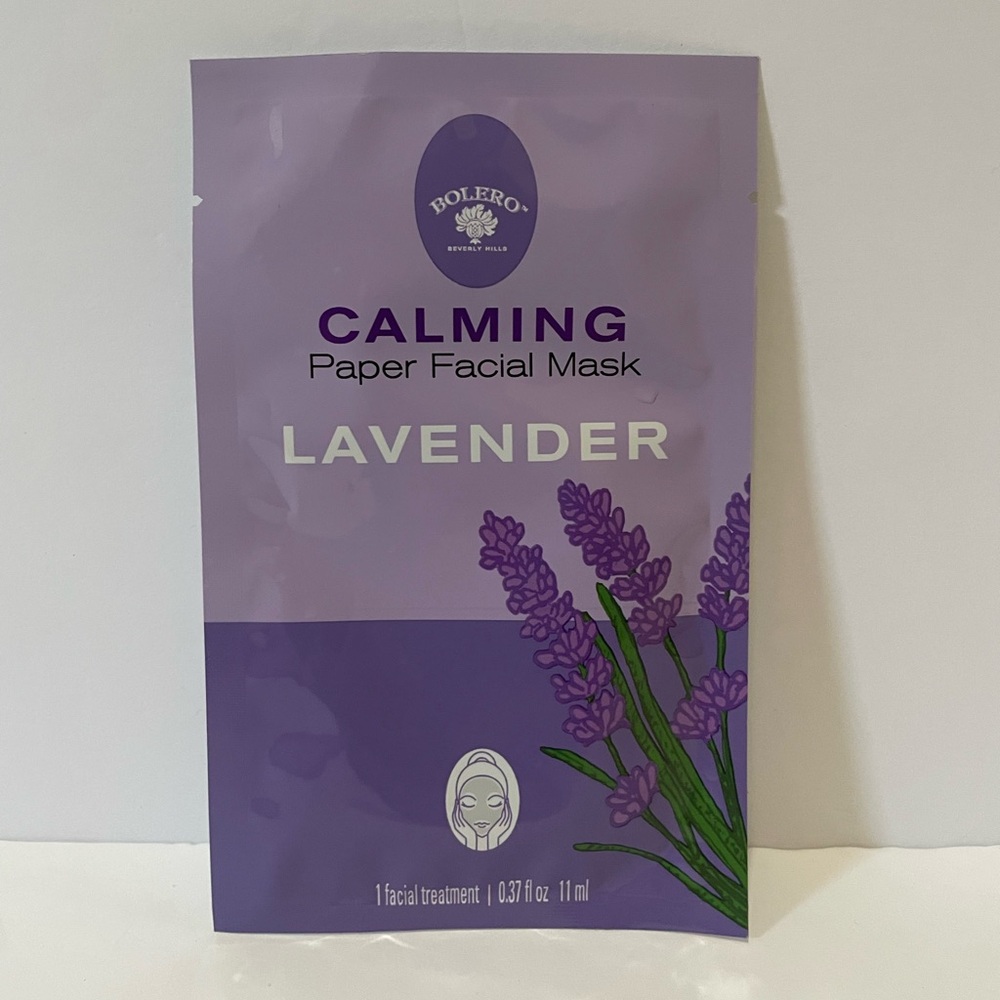 Bolero Facial Paper Mask Lavendar
